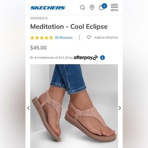 Sketchers Meditation Cool Eclipse Sandals, size 8
